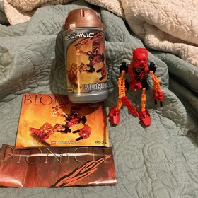 LEGO BIONICLE Tahu 8534 Toa Mata Complete Canister Instructions RARE Poster 2001