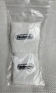 Mario Tennis Nintendo Wii Promotional 2 White Wristbands Sweatbands *NEW* - Picture 1 of 4
