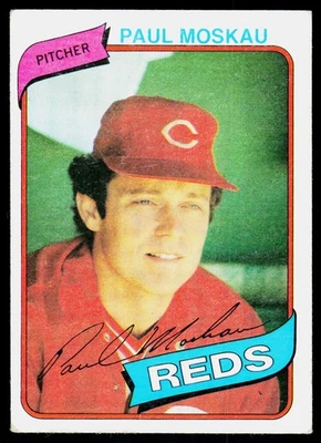 1980 Topps Paul Moskau #258 Cincinnati Reds - Image 1 of 2