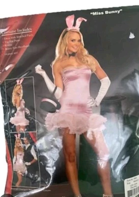 Woman's DreamGirl "Miss Bunny" Halloween Costume Size Large - Image 1 of 4