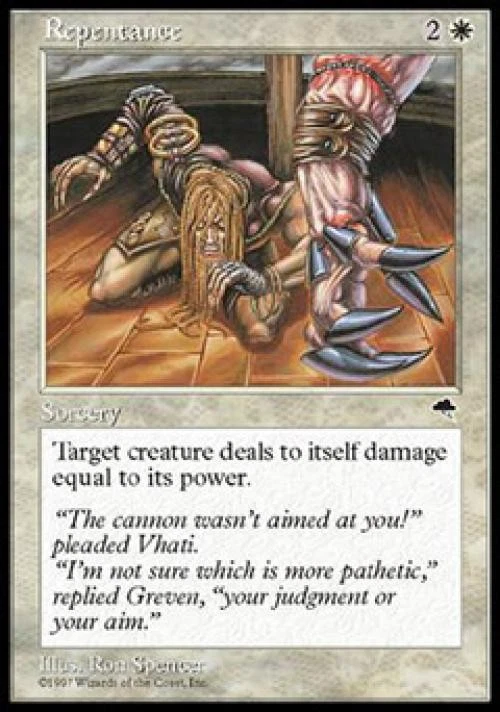 Repentance - Medium Play MTG Tempest - Image 1 of 1