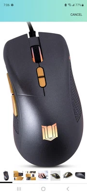 UNBREAKABLE M-1 Gaming Mouse LED 12000 DPI, Wired - Image 1 of 4