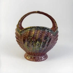 royal bradwell arthur wood Vintage pink basket 8.5 Inches - Picture 1 of 24