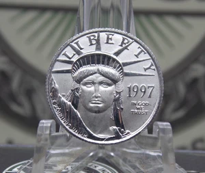 1997 $25 American PLATINUM Eagle 1/4oz Statue of Liberty #EC6 Unc BU ECC&C, Inc. - Picture 1 of 3