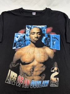 Vintage Tupac Shakur Makaveli T-Shirt 2XL USA Athletic (Russian) 7 Day Theory *Mängel - Bild 1 von 11