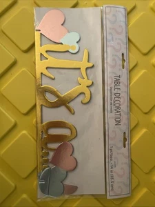 Gender Reveal Foil Centerpiece “it’s A…” - Picture 1 of 1