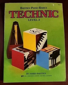 Bastien Piano Basics TECHNIC Level 3 Vintage Klaviermethode Notenbuch Taschenbuch  - Bild 1 von 8