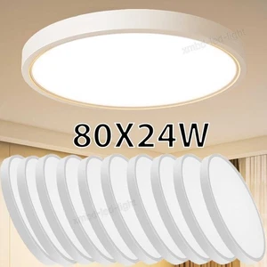 80x 24W LED Ceiling Down Light Ultra Thin Home Fixture Bedroom Kitchen Lamp US - Picture 1 of 13