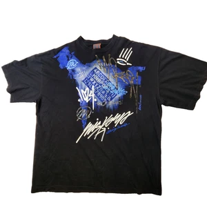 Vintage Muskeen Originals 1024 Hand Painted Graffiti Tee XXL Black Street Y2K Rare - Bild 1 von 6