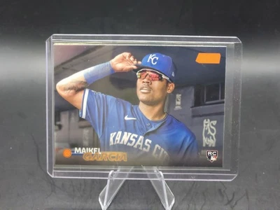 2023 Topps Stadium Club Orange Foil /199 Maikel Garcia #154 Rookie RC KC Royals - Image 1 of 2