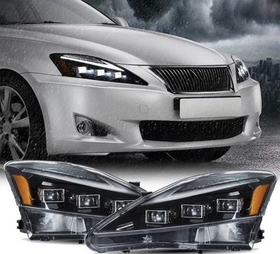 Par de faros LED para Lexus IS250 350 ISF 2006-2012 conjunto de luces delanteras Foto 1 de 4