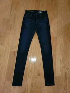 AG Adriano Goldschmied Farrah High-Rise Skinny Ankle Jeans Stripes Size 23R - Picture 1 of 9