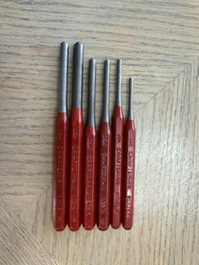 Craftsman Roll Pin Punch Set, made in USA (p/n 42212-13-14-15-16-17) - 6 pcs - Picture 1 of 4
