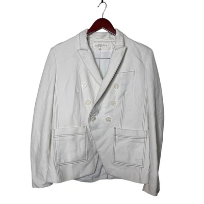 Veronica Beard Cosmo Blazer White Ivory Double Breasted Sz 12 - Image 1 of 4