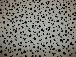 Handarbeit Kinderbettlaken Baumwolle schwarz weiß Dalmation Punkte - Bild 1 von 2