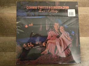 SEALED!! Conway Twitty & Loretta Lynn - Two's A Party - 1981 Vinyl LP Brand New - Picture 1 of 6