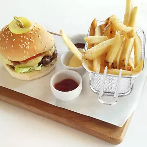 Mini Stainless Steel Chips Deep Fry Baskets Food Presentation Strainer Potato JY - Picture 1 of 10