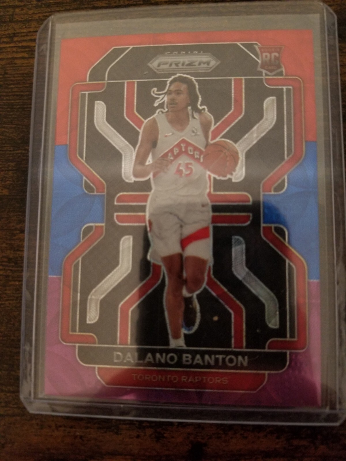 2021-22 Panini Prizm Rookie Dalano Banton Red Blue Purple Trailblazers 10/15
