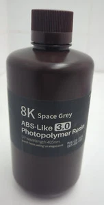 Elegoo 8K Space Grey ABS-Like 3.0 Photopolymer Resin 405nm 1KG - Picture 1 of 4