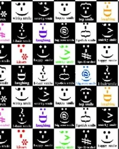 BTHY Back Talk Smile check Prints Cotton Fabric By The Half Yard BTHY KANVAS - Picture 1 of 1