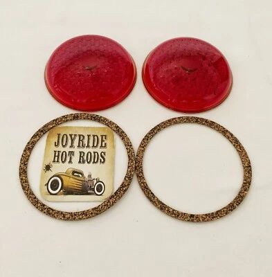 1 par de lentes de vidrio con luces traseras Ford 1937 con juntas Foto 1 de 4