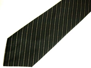 Claiborne Mens Necktie Tie Brown Black Striped 60" Career - Picture 1 of 4