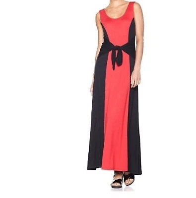 Mujer Crucero Noche Fiesta Día Trabajo Oficina Elástico Tejido Corbata Maxi Vestido Plus2X Foto 1 de 3