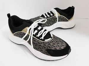 New Michael Kors Dara Low Top Monogram Trainer Sneakers sz 10 - Picture 1 of 7
