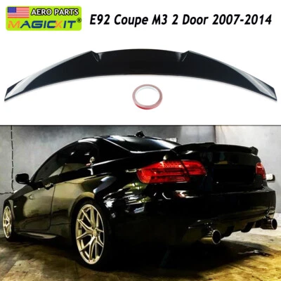Gloss Black Highkick Trunk Spoiler M4 Style For BMW E92 335i M3 Coupe 2007-2014  - Image 1 of 4