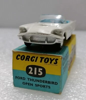 FORD THUNDERBIRD Convertible - Vintage Corgi toys 215 , Made in Gt. Britain 1959 - Image 1 of 4