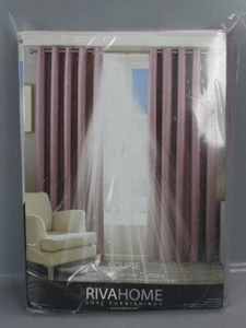 Riva Home Eclipse Eyelet tenda set tenda a occhielli malva rosa 229 x 183 cm B5-MA - Foto 1 di 7