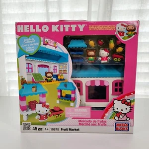 2012 Hello Kitty & Tracy Mega Bloks 10878 Fruit Market 45 PC Building Blocks NEW - Picture 1 of 6