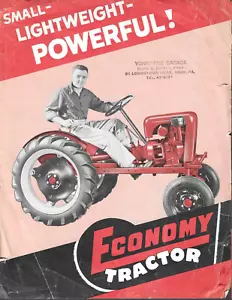 Early 1970s ECONOMY TRACTOR Brochure 2 pgs - Picture 1 of 2