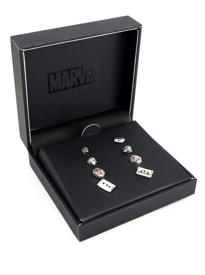 Juego de pendientes enchapados en plata Guardianes de la Galaxia Marvel Comics Groot nuevo en caja Foto 1 de 4
