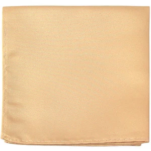 New men's polyester solid beige hankie pocket square formal wedding prom party - Picture 1 of 2