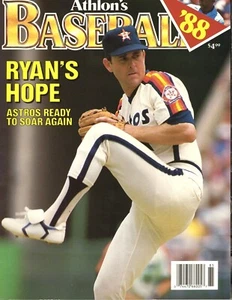 Athlon's Baseball '88 Volume I Nolan Ryan Cover Astros League Rosters Stats - Imagen 1 de 8