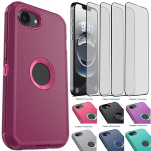 For iPhone 16/16e/Pro Max/Pro/Plus Rugged Case Protective Cover Screen Protector - Picture 1 of 66