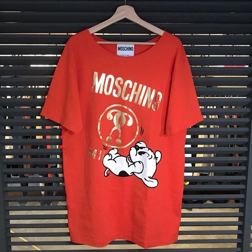 Tunica Moschino Betty Boop Collaborazione Pudgy Top Rosso
