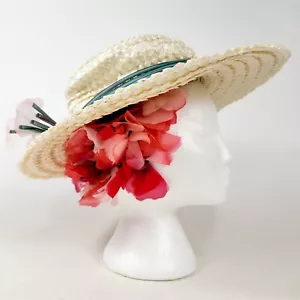 Cappello vintage Jean Arlett a tesa larga Littler Seattle WA Pebble Beach - 15" - Foto 1 di 8