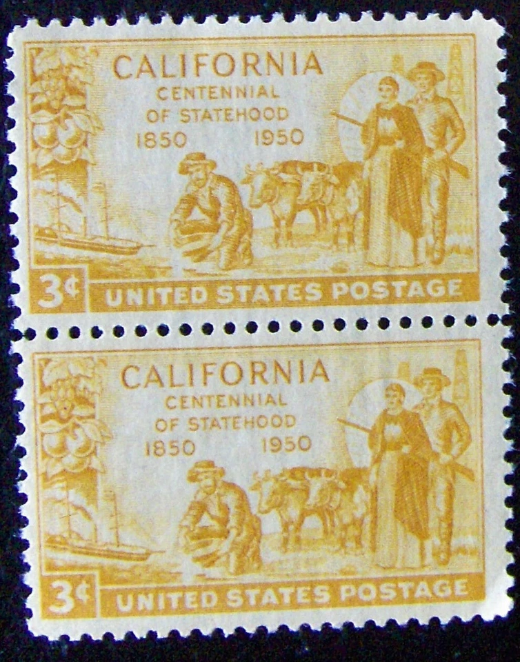 US 3¢ stamp SC #997 California Centennial Statehood MNH vertical  or horizo pair - Image 1 of 1