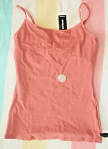 Express NWT XS Petite Best Loved Built-in Shelf Bra Cami Women's Tank Top Orange - Picture 1 of 6