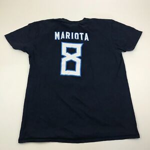 Marcus Mariota Tennessee Titans Shirt Size Extra Large Blue Tee NFL Football Top