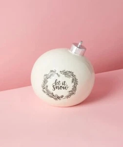 Rae Dunn LET IT SNOW Ornament Large 9" Christmas Decor New! - Picture 1 of 1