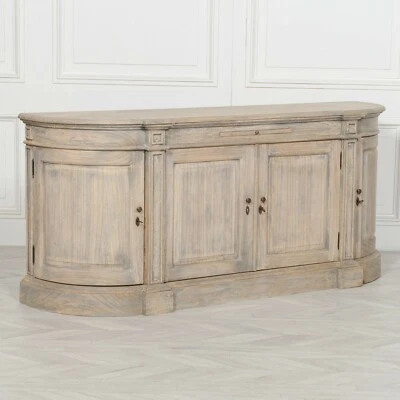 French Country Carved Buffet Rustic Wooden Large Sideboard Cabinet Cupboard - Image 1 of 4