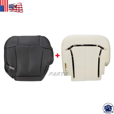 Driver Bottom Seat Cover & Foam Cushion Fits 1999-2002 Chevy Avalanche Dark Gray - Image 1 of 4