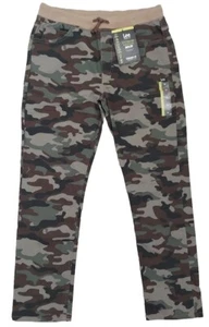 LEE Boys/Youth/Mens Straight Fit Khaki Bro Camo Drawstring Pants Sz XL(W32×L29) - Picture 1 of 12