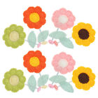 8 Pcs Gefühlt Kleine Frühlingsblumen Miniatur- Miniatur-Blumendekoration