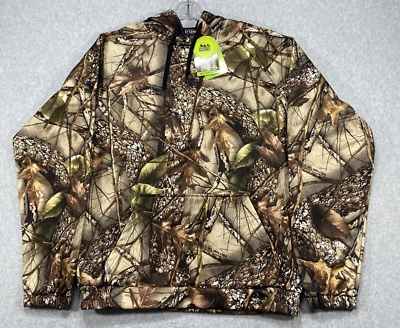 WFS Element Gear Hoodie Men's Large Burly Camo Tan Hunting Elastic Pocket Hood - Image 1 of 4