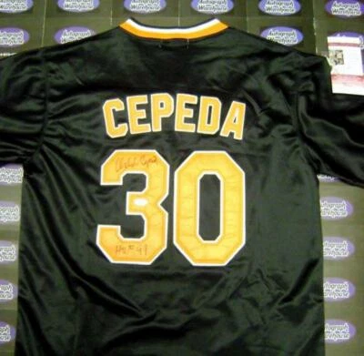 Camiseta Orlando Cepeda autografiada HOF 99 (San Francisco Giants) talla 50 JSA Foto 1 de 4