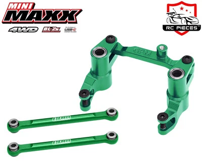 TRAXXAS MINI MAXX 1/10 CNC 7075 ALLOY STEERING BELLCRANK + TOE LINKS UPGRADE - Image 1 of 2